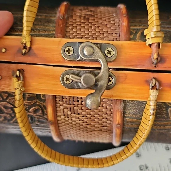 Artisan Floral Brown Mini Bag - Picture 4 of 5